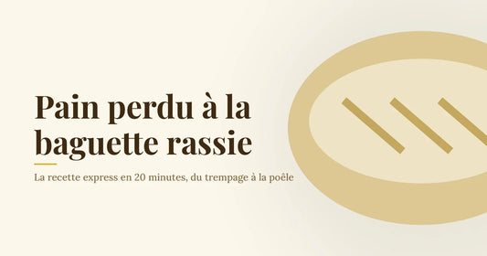 Miche de pain ronde grignée dessinée en aplat sable doré sur un fond crème