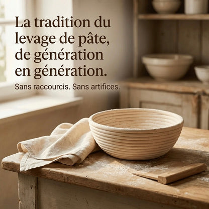 Banneton à pain en rotin naturel