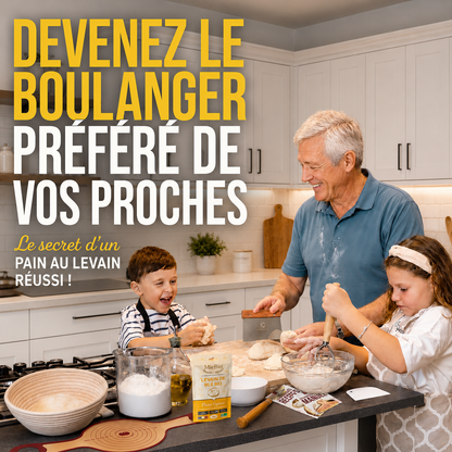 Kit pain au levain bio MieBio avec sachet de levain de blé français