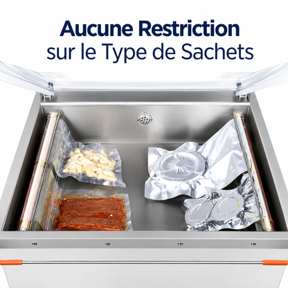 Machine Sous Vide à Cloche Pro 40 cm – 2 Barres, 900 W – Pack Complet