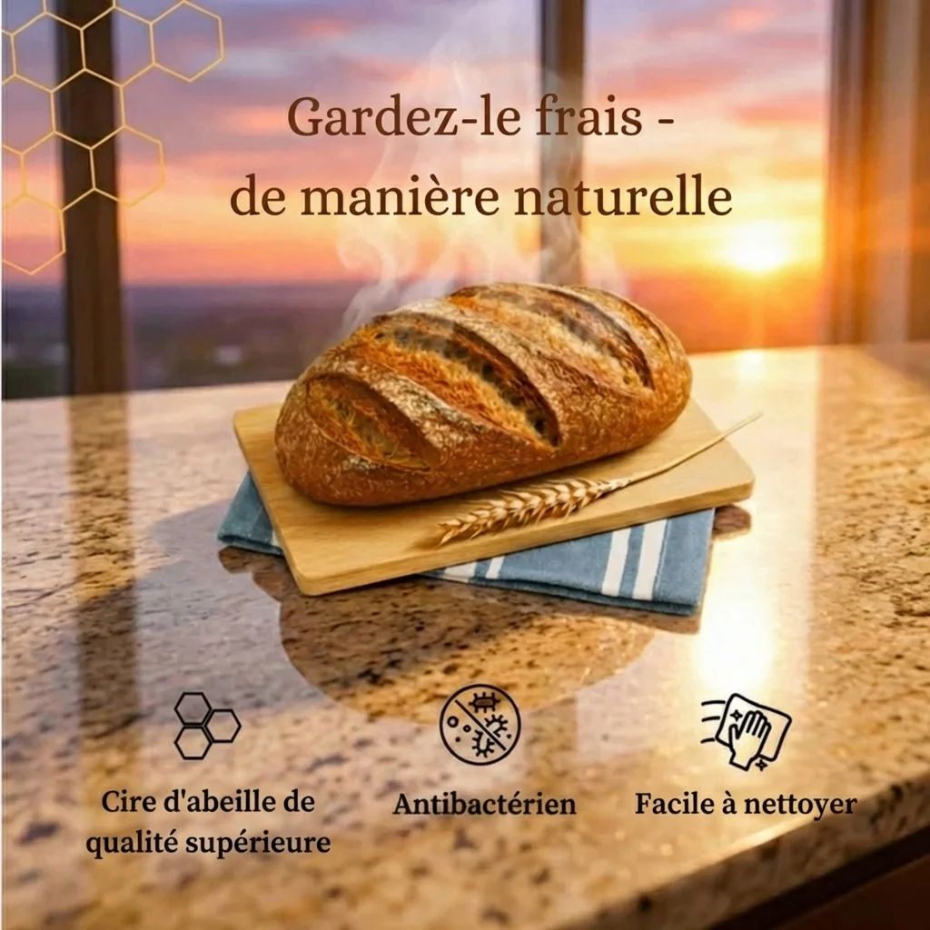 Sac à pain réutilisable comparé au sac plastique jetable